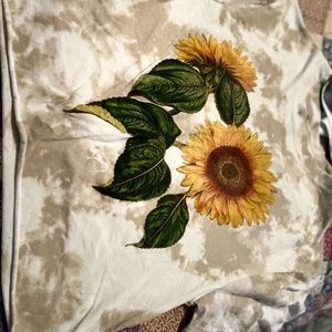 Sunflower crop top T-shirt